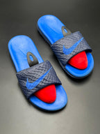 Nike Kawa Blue Navy SLIDES - 44
