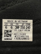 Adidas Adissage Black White Massage Slides - 38