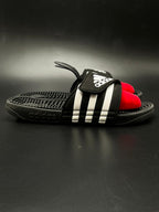 Adidas Adissage Black White Massage Slides - 38