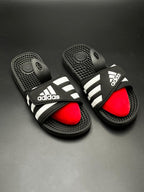 Adidas Adissage Black White Massage Slides - 38