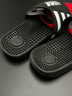 Adidas Adissage Black White Massage Slides - 38
