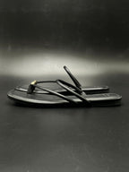 A New Day Black Toe Ring Strappy Flat SANDALS - 41