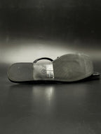 A New Day Black Toe Ring Strappy Flat SANDALS - 41