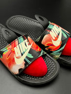 Nike Benassi JDI Floral Print SLIDES - 39