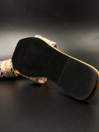 Time and Tru Multi Color Woven Slide Sandals - 39