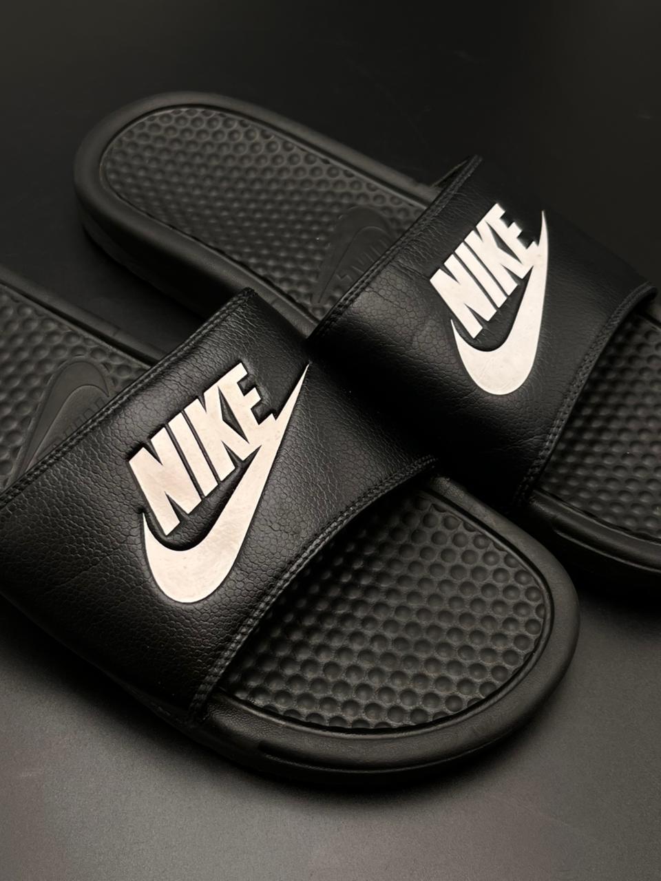 Nike Benassi JDI Black White Slide - 44