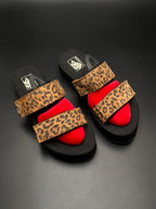 Vans UltraCush Leopard Print Platform Sandals - 38.5