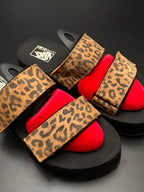 Vans UltraCush Leopard Print Platform Sandals - 38.5