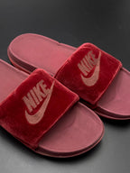 Nike Victori One Velvet Burgundy Slides - 40.5