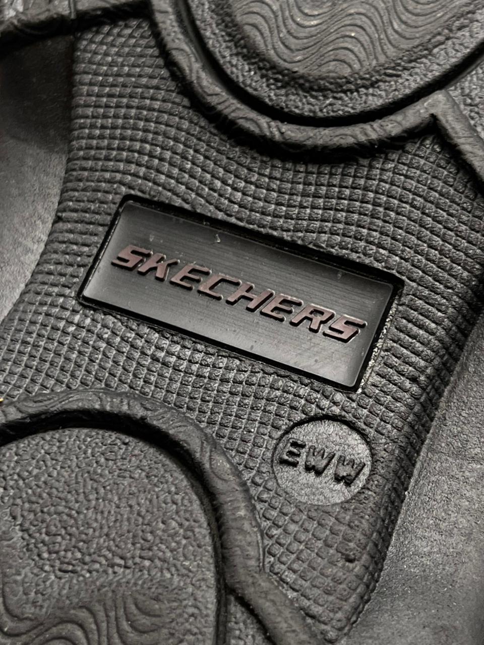 Skechers Louden Brown Extra Wide Fit Memory Foam Sandals - 43