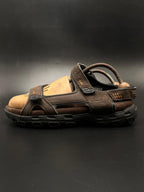 Skechers Louden Brown Extra Wide Fit Memory Foam Sandals - 43