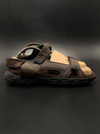 Skechers Louden Brown Extra Wide Fit Memory Foam Sandals - 43