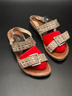 Sam Edelman Studded Buckle Gladiator Sandals - 37.5
