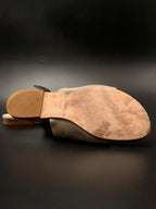 Bettye Muller Taupe Suede Flat Thong Sandal - 39