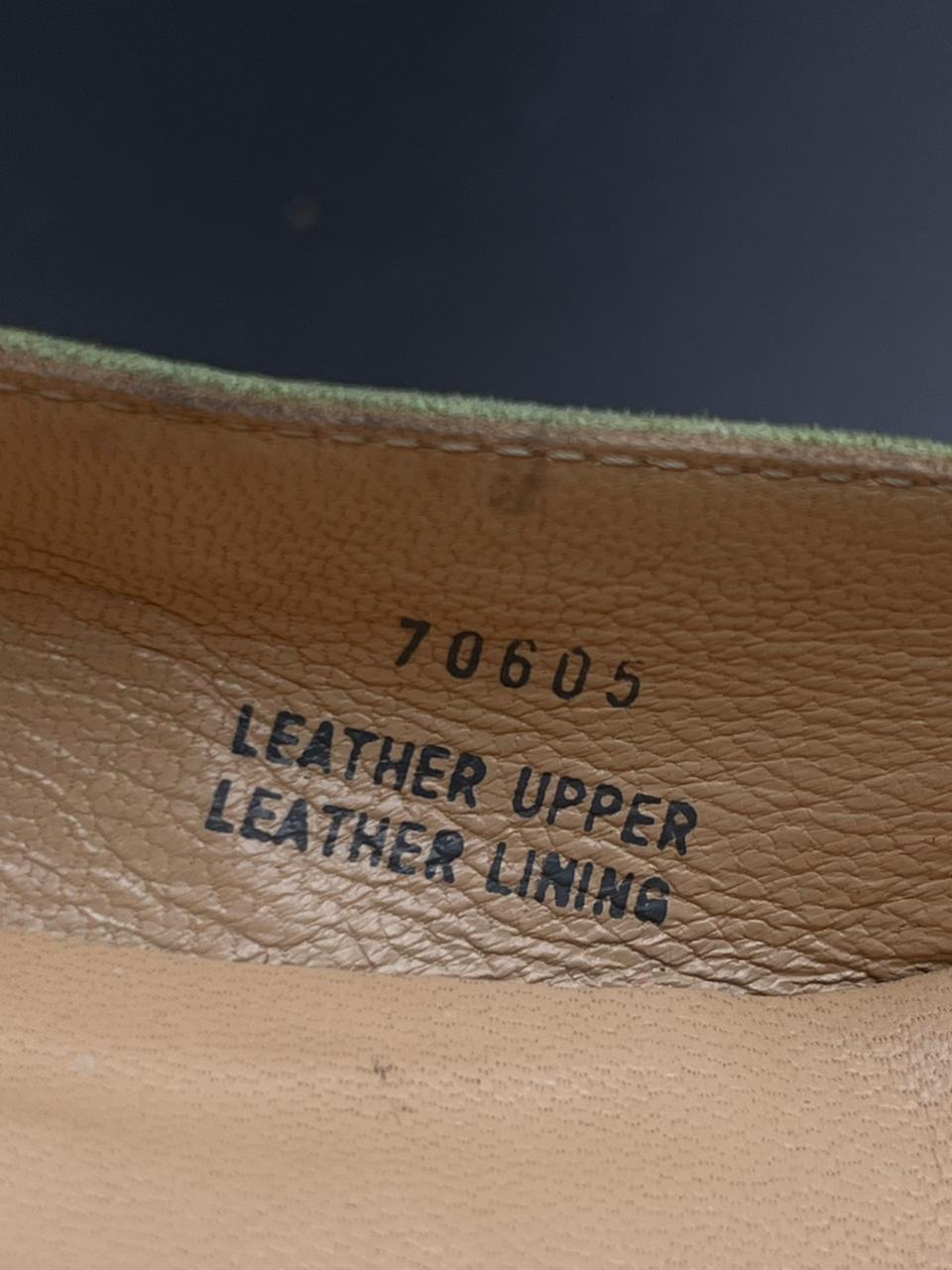 J.Crew Olive Green Suede Velvet Trim Pointed Toe - 39
