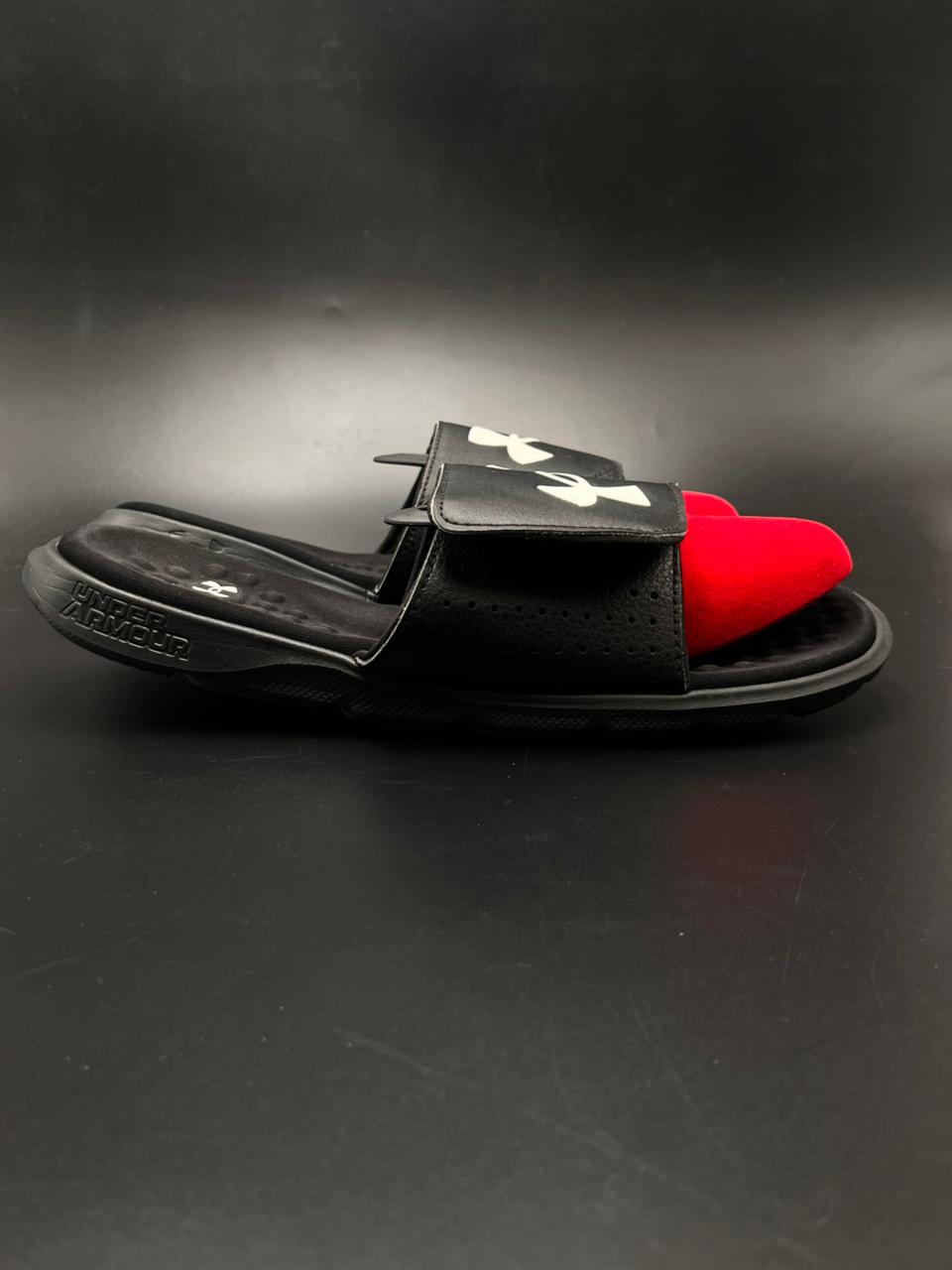 Under Armour Ignite VI Black White Slides - 44