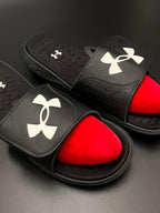 Under Armour Ignite VI Black White Slides - 44