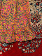 Vintage Floral High Waist Ditsy Print Skirt - 24