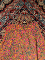 Vintage Floral High Waist Ditsy Print Skirt - 24