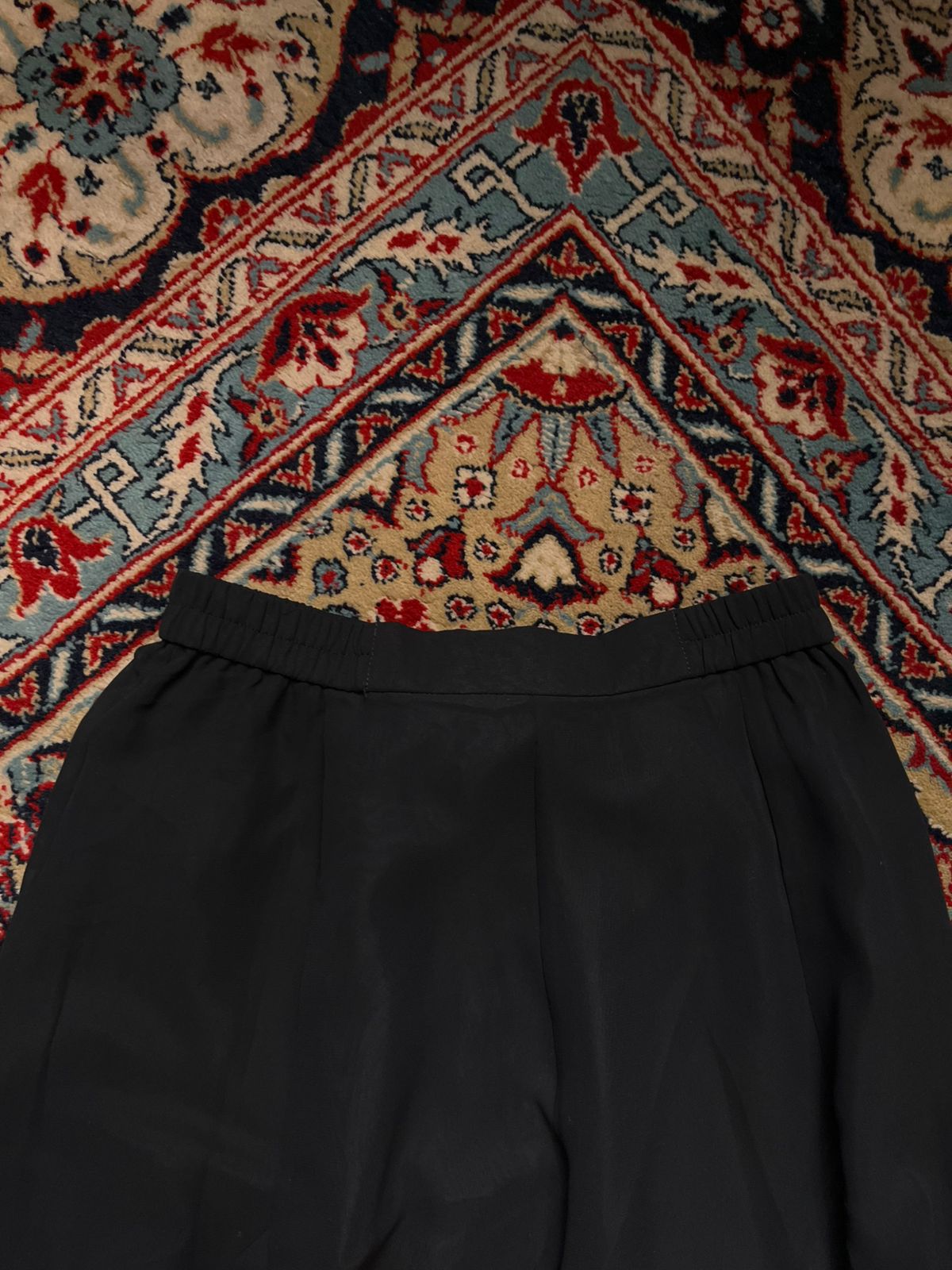 U’NA Black Chiffon Tiered Ruffle Skirt - 24