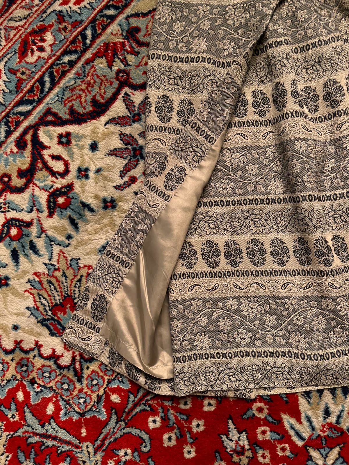 Vintage Chronical Floral Tapestry Skirt - 25