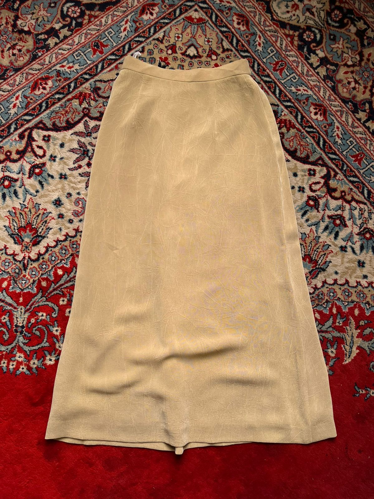 Vintage JWCA Tan Textured Woven Skirt - 24