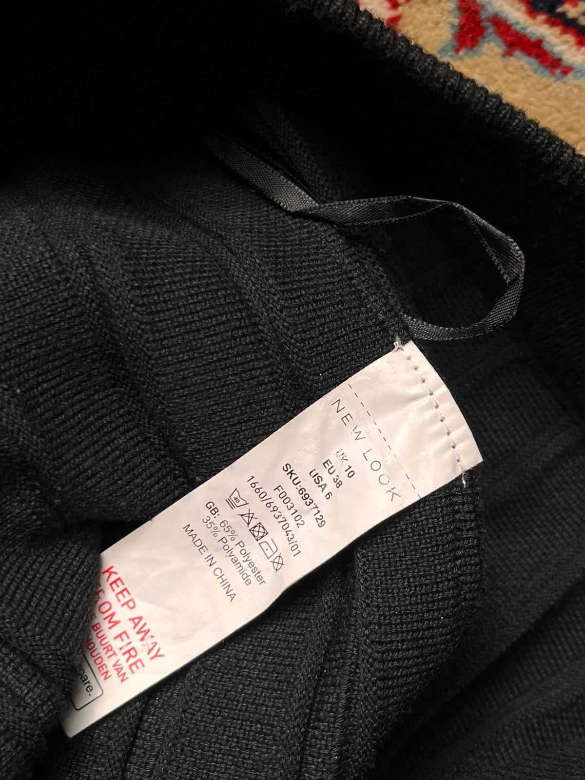 New Look Black Pleated Knit Mini Skirt - 26