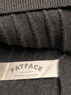 FatFace Grey Cotton Ribbed Knit  Skirt - 26