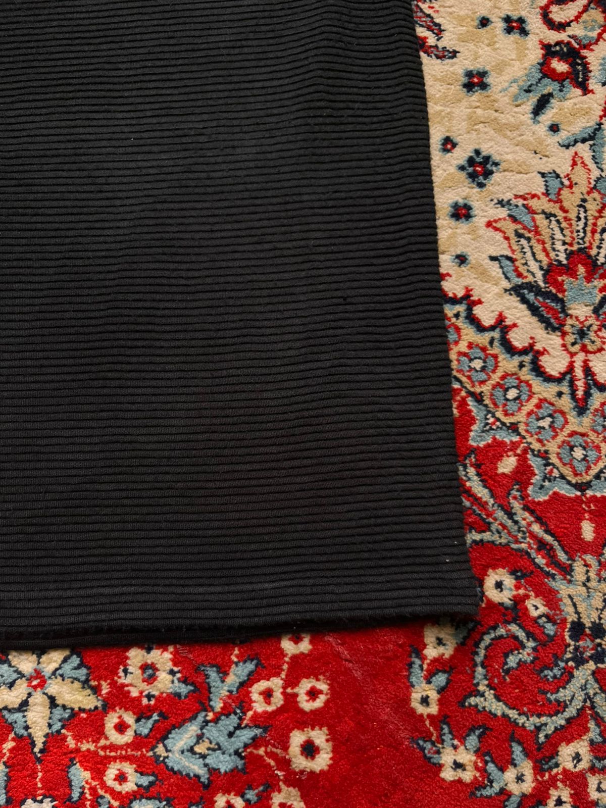 Marks & Spencer Black Textured Ottoman Ribbed Knit Skirt - 30