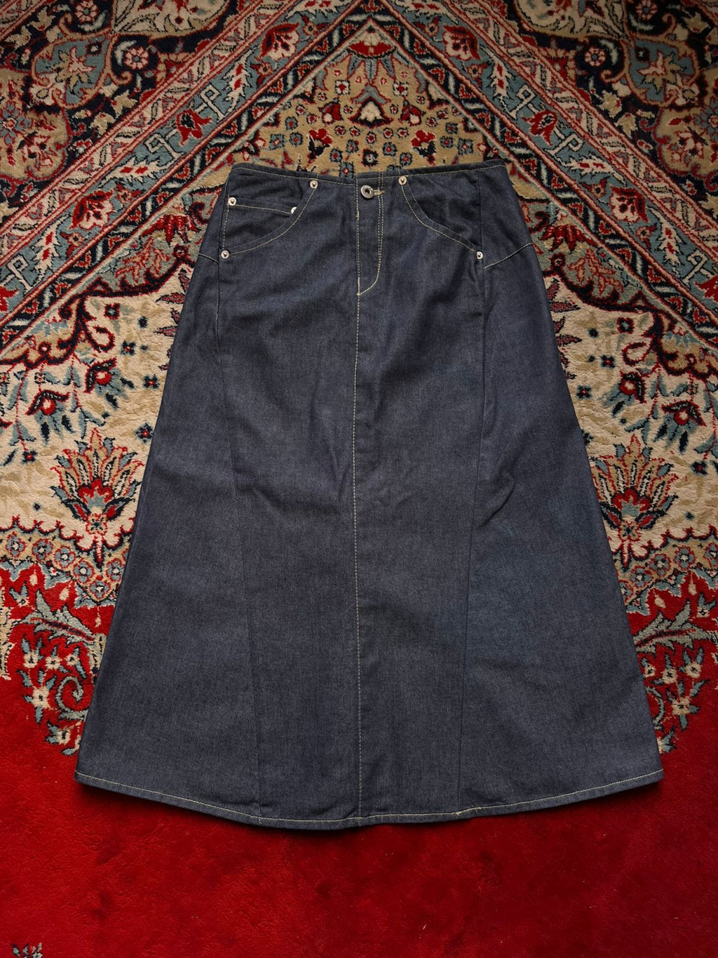 G.JON Jeans The Industrial Denim Dark WashED Skirt - 26