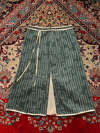 MARBLE Ink Vintage Japanese Abstract Geometric Midi Skirt - 24