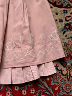 Axes Femme Pink Embroidered Gingham Layered Kawaii Lolita Skirt - 24