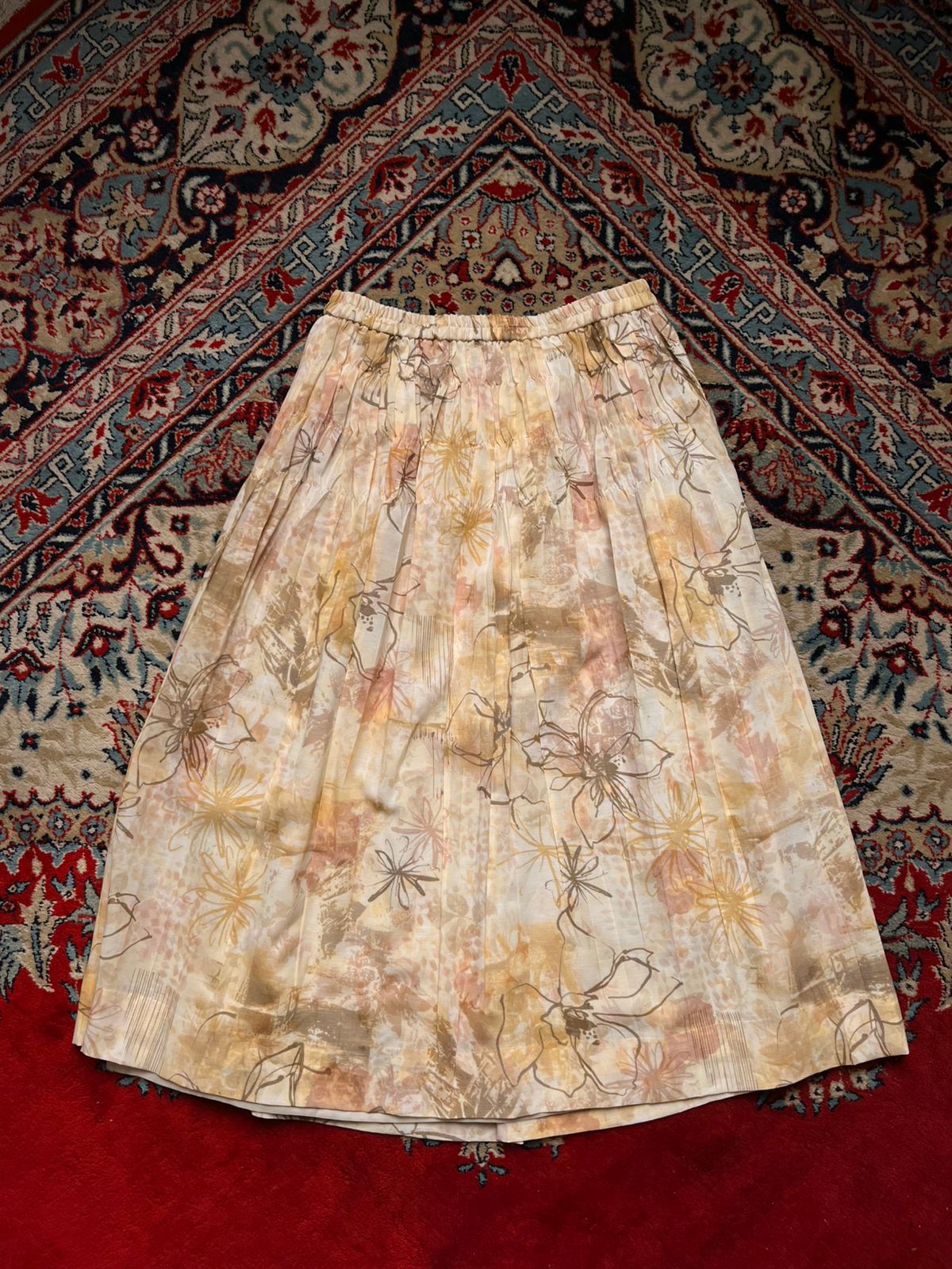 Vintage Addenda by Renown Floral Pleated Skirt - 26