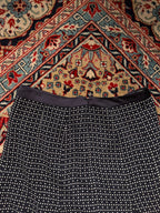 Aylesbury Navy Blue Polka Dot Skirt - 28