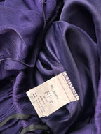 Vintage Purple Tiered Ruffle Mini Skirt - 24