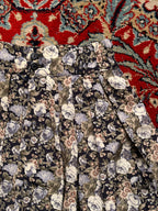 Vintage Camel House Floral Pleated Maxi Skirt - 24