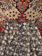 Vintage Camel House Floral Pleated Maxi Skirt - 24