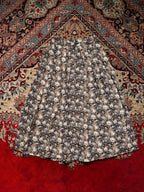 Vintage Camel House Floral Pleated Maxi Skirt - 24