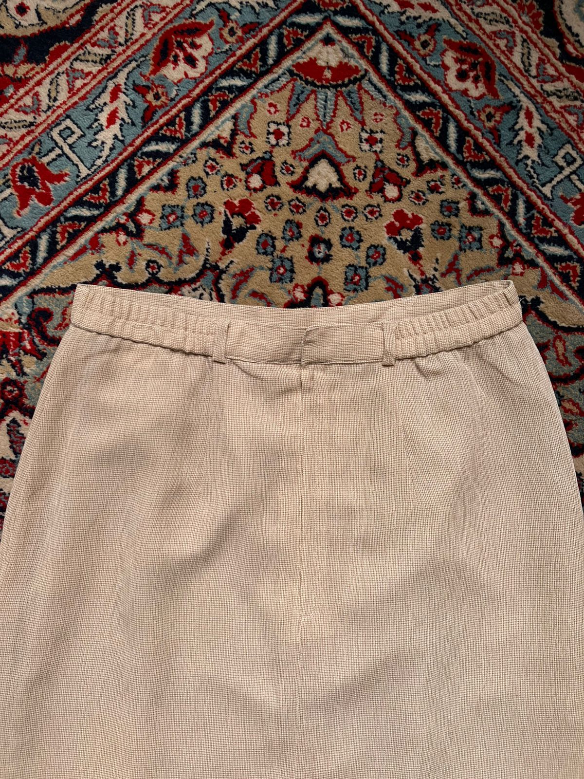 Vintage Beige Textured Skirt - 26