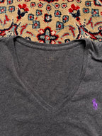 Polo Ralph Lauren Women V-Neck Cropped TEE - XS