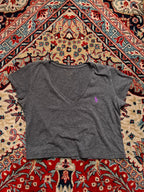 Polo Ralph Lauren Women V-Neck Cropped TEE - XS