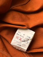 SIX-GAM Rust Orange Cotton Button Up Shirt - L