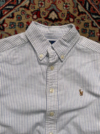 Ralph Lauren Striped Oxford Button Down Shirt - Xs