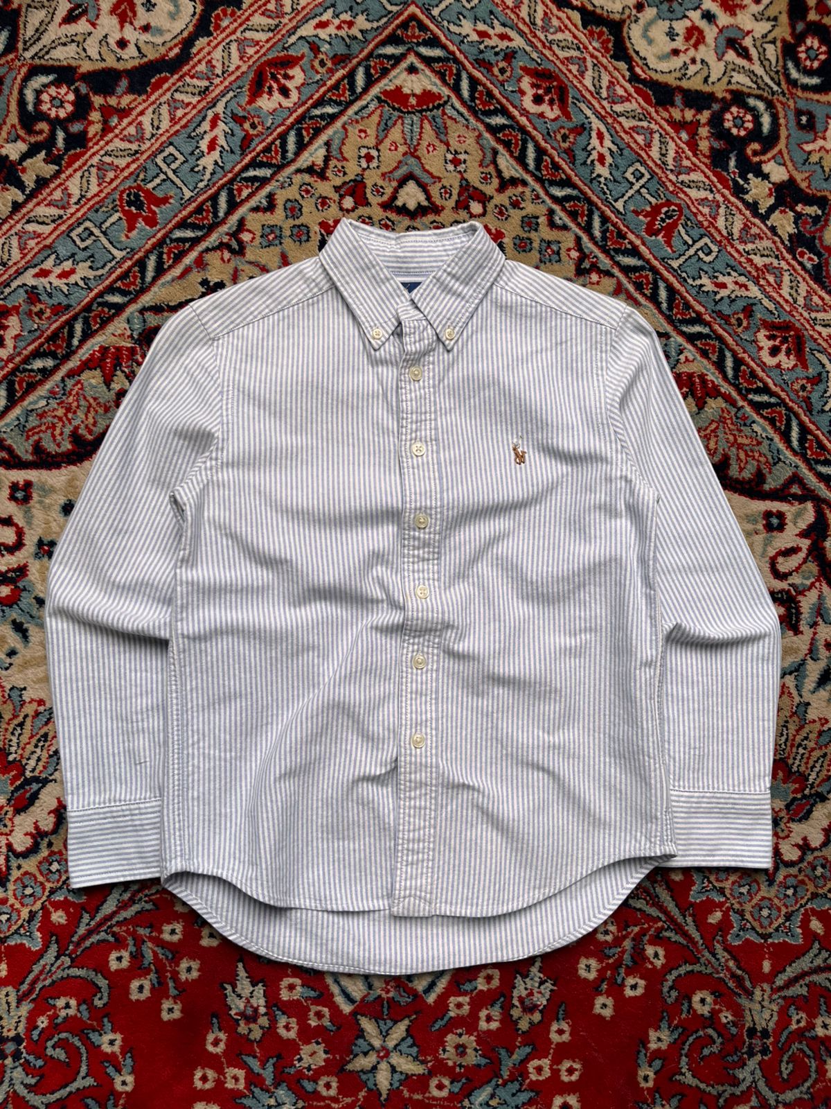 Ralph Lauren Striped Oxford Button Down Shirt - Xs