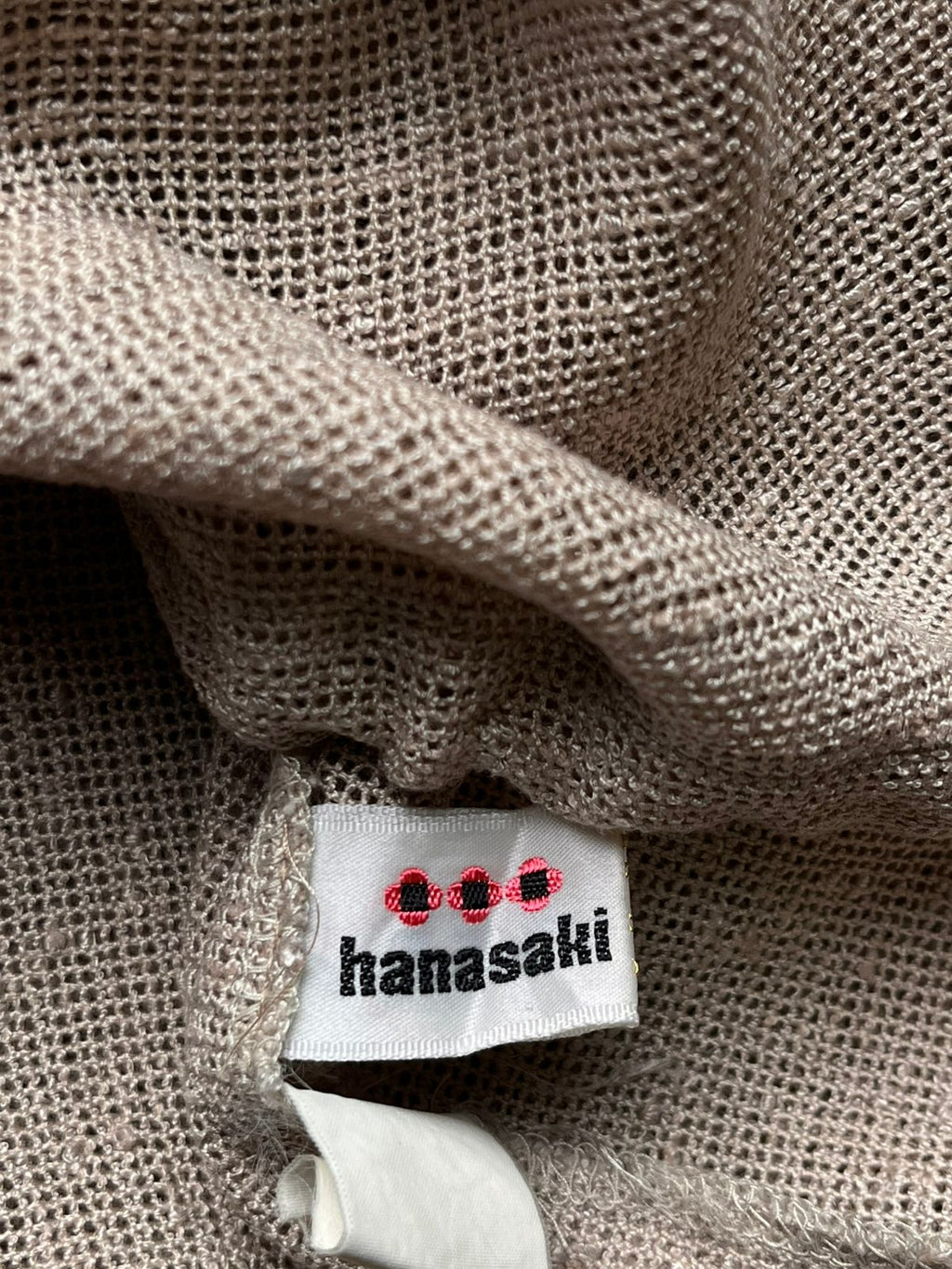 Vintage Hanasaki Mesh Knit Hem Button Up ShirT - M