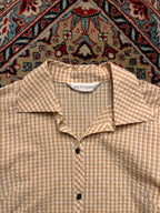 PLETA ROZE Gingham Plaid Button Up Shirt - L