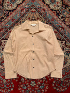PLETA ROZE Gingham Plaid Button Up Shirt - L