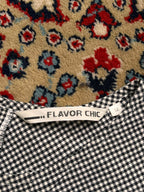 Flavor Chic Black White Gingham Check Sleeveless Top - M