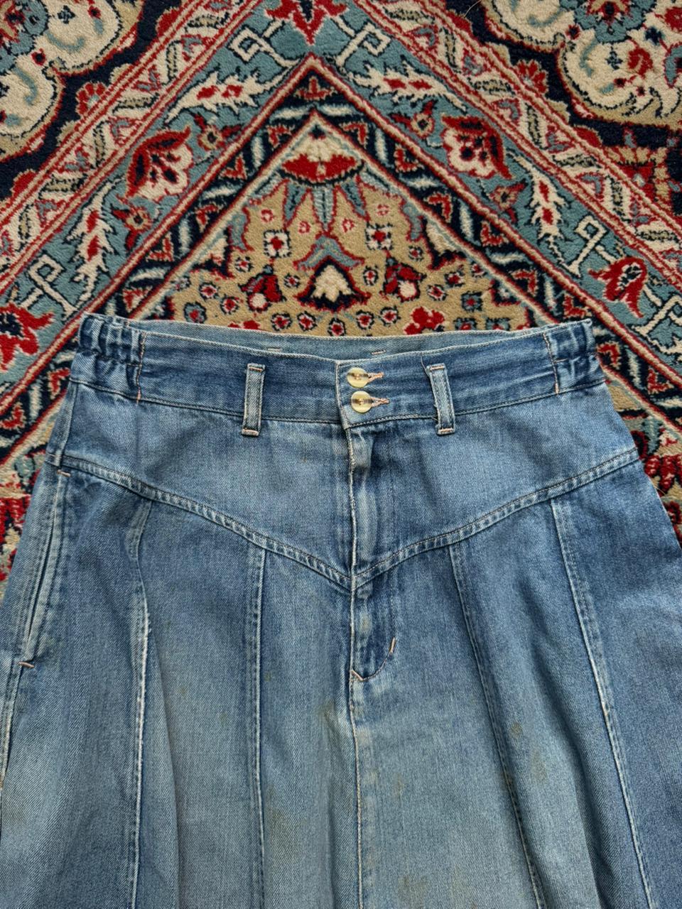Vintage Denver Club Western Denim Skirt - 26