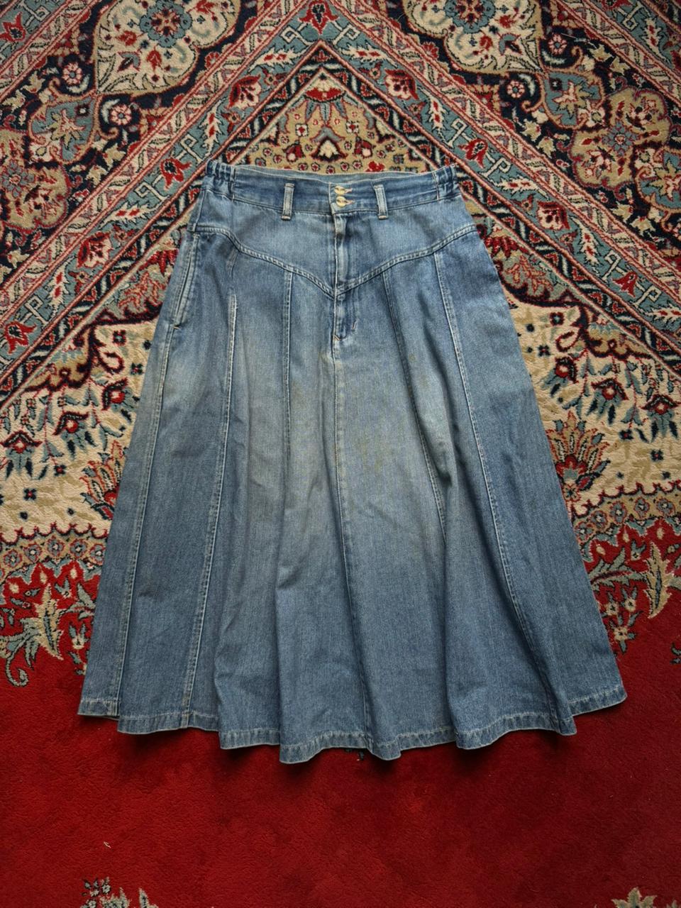 Vintage Denver Club Western Denim Skirt - 26